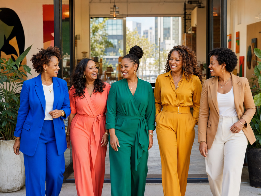 Five Black women moving forward together in the Becoming HER community