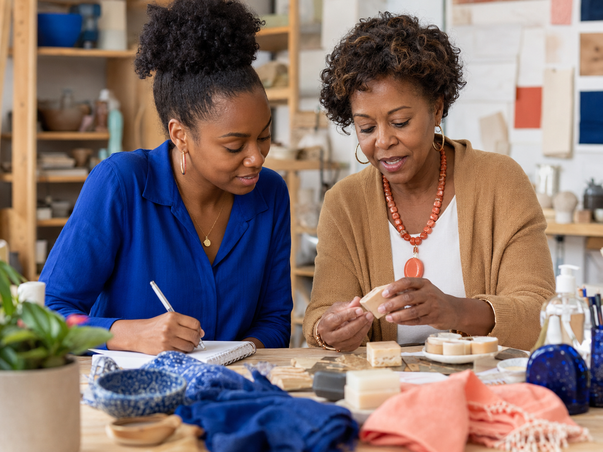 A mentor and emerging entrepreneur creating together